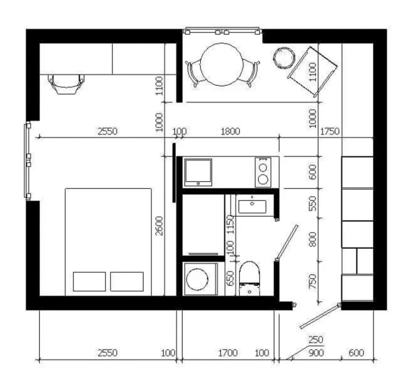 Foto 1. Monoambiente piso, en venta. Kyiv Святошинский, Akademmistsechko