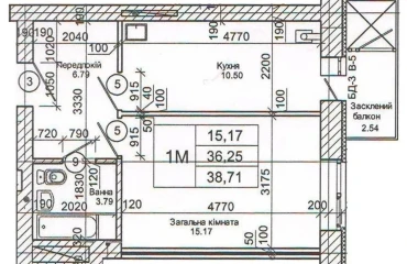 Foto Monoambiente piso, en venta. Poltava Подольский