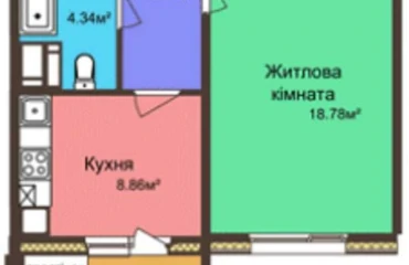 Fotografie Garsonieră apartament, de vânzare. Poltava Шевченковский (Октябрьский)