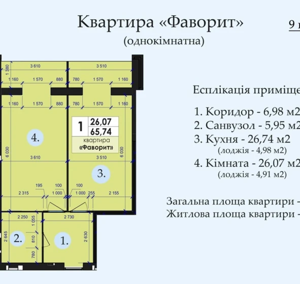 Zdjęcie 1. Kawalerka mieszkanie, na sprzedaż. Poltava Шевченковский (Октябрьский)