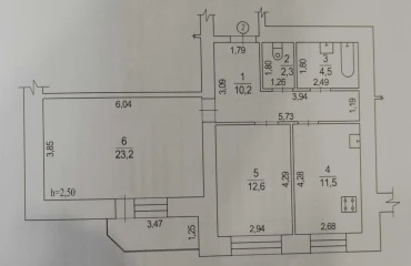 Zdjęcie Dwupokojowe mieszkanie, na sprzedaż. Poltava Шевченковский (Октябрьский)
