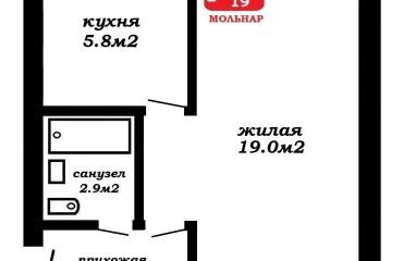 Фото Однокімнатна квартира, продаж. Мінськ Партизанский
