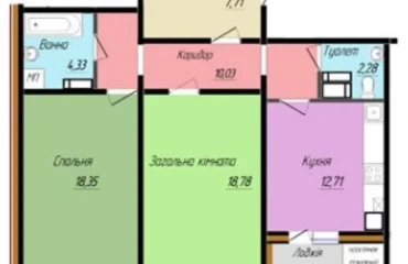 Photo Two-Room flat, for sale. Poltava Киевский