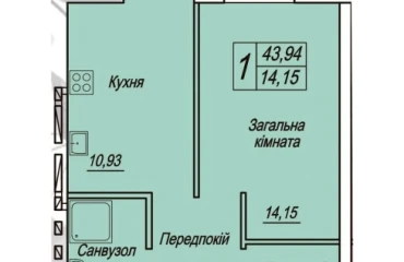 Photo One-Room flat, for sale. Zhytomyr Крошня