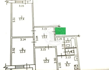 Photo Three-Room flat, for sale. Kyiv Святошинский, Akademmistsechko