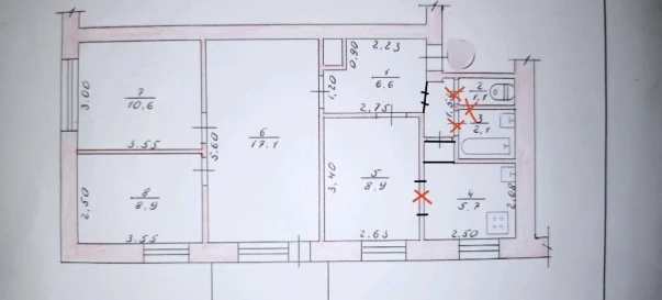 Fotografie 1. Trei Camere apartament, de vânzare. Zhytomyr Центр