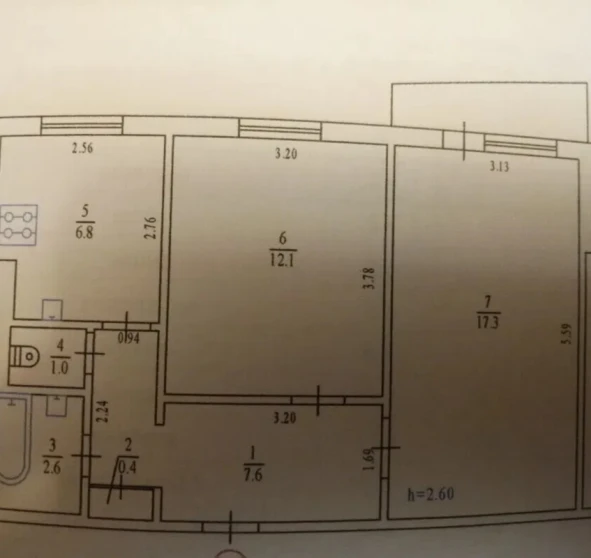 Foto 1. Dos Ambientes piso, en venta. Poltava Шевченковский (Октябрьский)