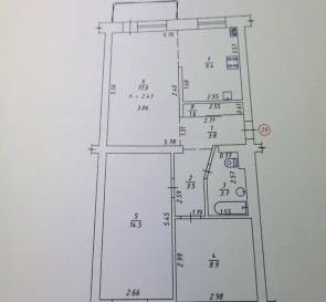 Fotografie 2. Trei Camere apartament, de vânzare. Poltava Киевский