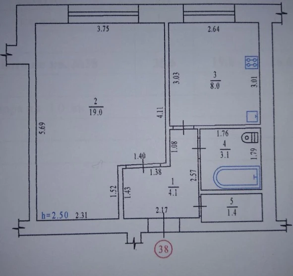 Foto 1. Monoambiente piso, en venta. Poltava Шевченковский (Октябрьский)